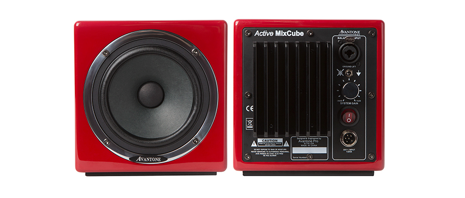 Avantone MixCube Active 10th Anniversary Red Mini Reference Monitors Pair 