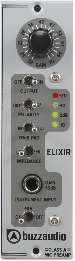 Buzz Audio ELIXIR mic preamp for 500 series - Matrix Pro Audio